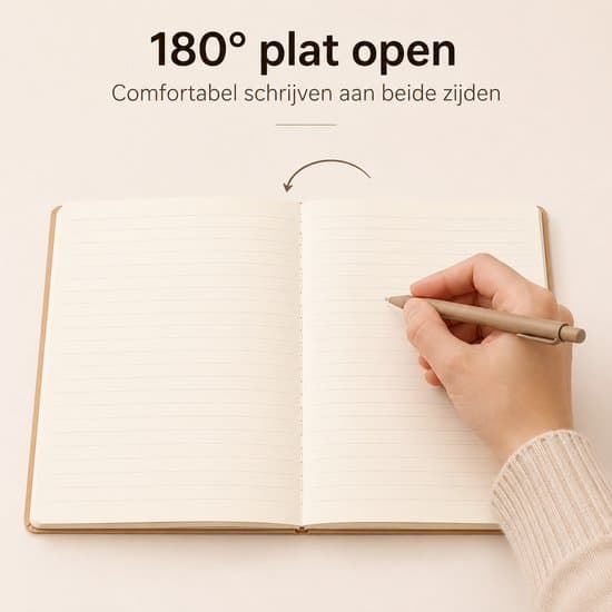 Notesbog – Sæt med 5 linjerede kraftnotesbøger – 26,8 x 18,5 cm – Gul – Til studie