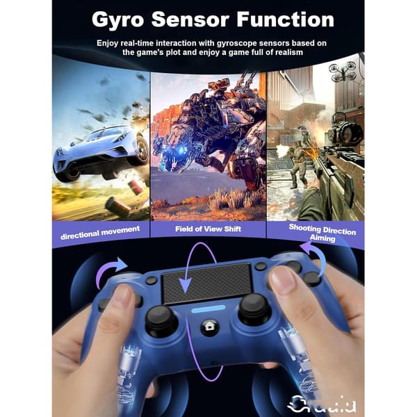 Trådløs Bluetooth Game Controller Game Joystick til Ps4/Slim/Pro/Pc