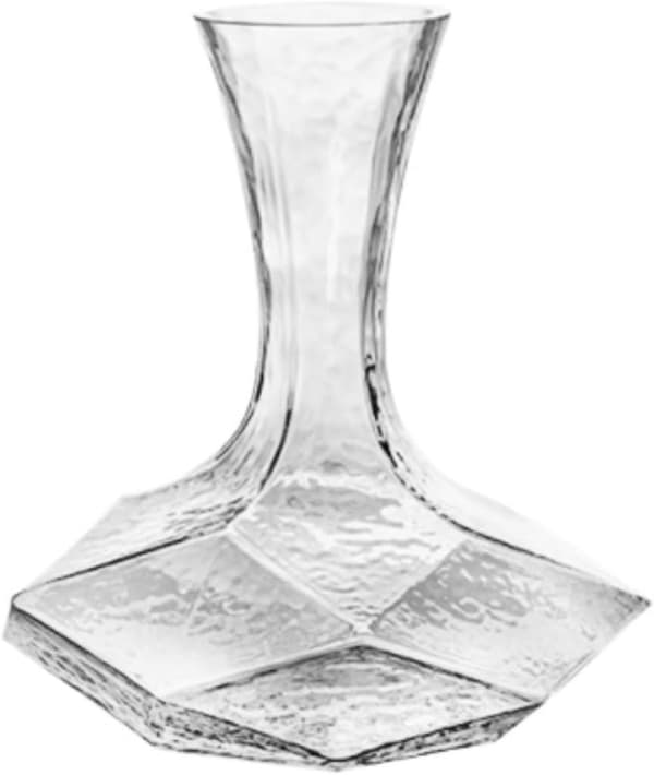Vinflaskor, glasflaskor för familjefester, geometrisk design, europeiska hamrade vinflaskor, vintillbehör.
