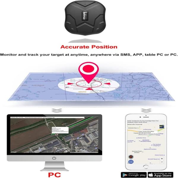 TKSTAR real-time GPS-tracker med kraftig magnet, skjult tracker, 5000 mAh batteri