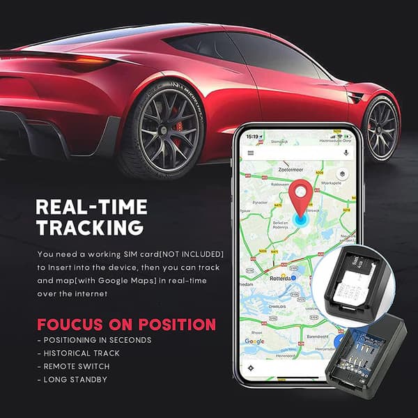 Magnetisk GPS Tracker GPS Live Tracking Locator Enhed Magnetisk Mini Bil Tracker