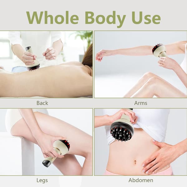 Lymfmassage med mikroström, värme & vibration | Anti-cellulit kroppsskulptering för ben, armar, mage & hela kroppen