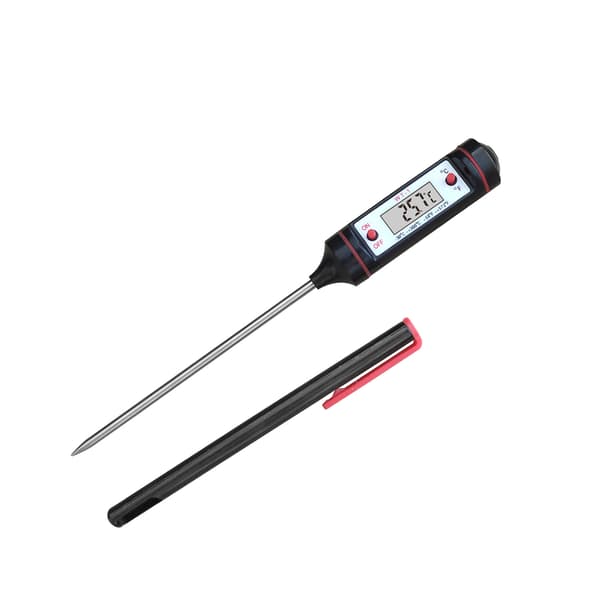Professionell digital kökstermometer för grill, vatten, olja, matlagning, kött, mat, rostfri sond