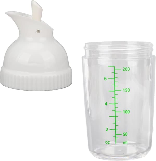 Salaattikastikepullo 200ml/7.03 oz Salaattikastikepullo Kastikepullo Mausteseos Maustepullo Kaatonokalla White