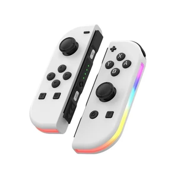Spelkontroll LED Kompatibel Joy Con Nintendo Switch, Vit White