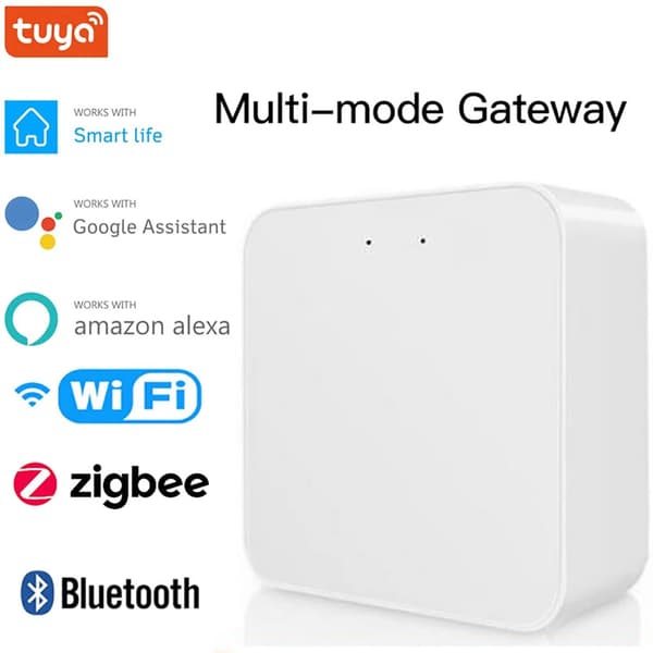 Smart Hub Gateway WI-FI & Zigbee & Bluetooth Mesh Multi-protokoll Kommunikasjonsgateway App Fjernkontroll Stemmestyring Smart Hjemmebro