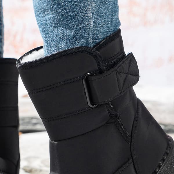Snökängor - Vinterkängor för damer - Vattentäta snökängor - Varmt foder Black 40
