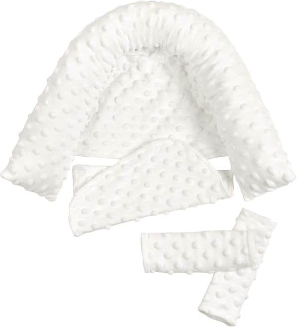 Superblød Bubble Fleece Baby Hovedstøtte Hvid