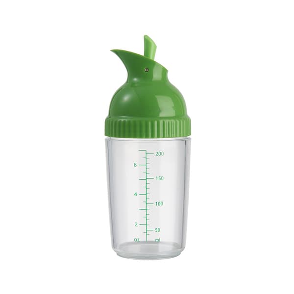 Salaattikastikepullo, 200 ml / 7,03 oz Salaattikastikepullo Kastikepullo Maustesekoitin Maustepullo kaatonokalla Green