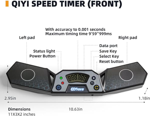 Professionel Speed Cube TimerTouch Control Timer med DisplayCube Race Stack Konkurrence en Fantastisk Gave til Drenge og Piger
