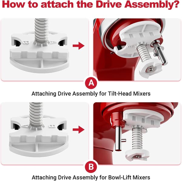 Deler til iskremmaskin for KitchenAid som KitchenAid iskremdrevfeste Iskremdrevfeste for KitchenAid