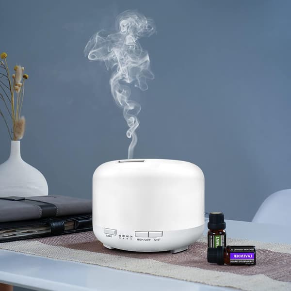 500 ml eterisk oljediffuser luftfukter med fjernkontroll aromaterapi diffusere for hjemmediffusere for eteriske oljer stort rom