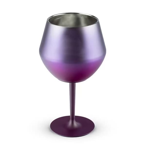 12-ounce vinglass i rustfritt stål - avtakbar design perfekt julegave