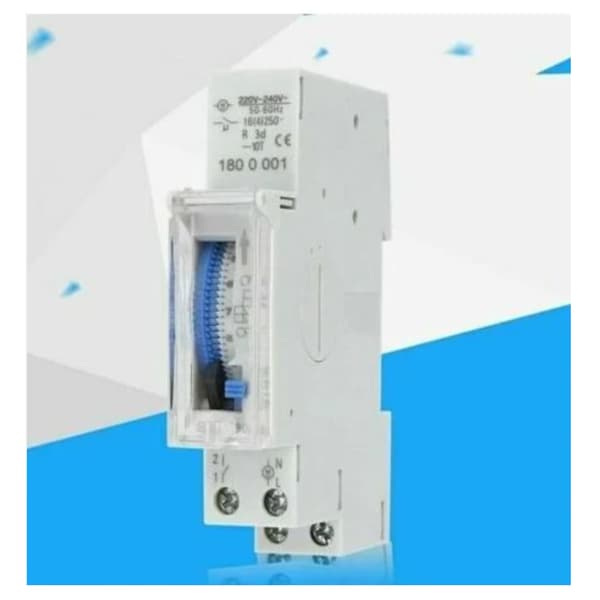 Programmerbar tidsafbryder, mekanisk timer, 15 minutter til 24 timer programmerbar standard DIN-skinne monteret tidsafbryderrelæ, SUL180A, TRIMEC AIPERQ