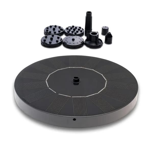 Springvand Vandfontæne Solcelle 16 cm Sort