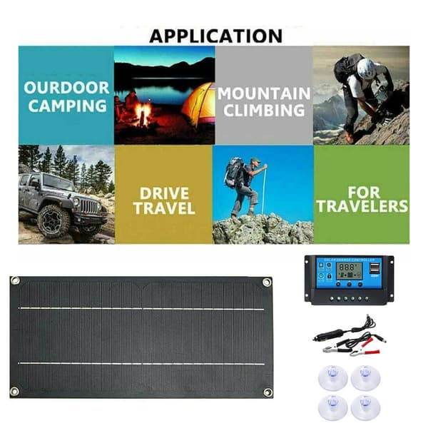 600w 18v solpanel kit 100A batterioplader controller batteriopladningskit til udendørs og landbrug