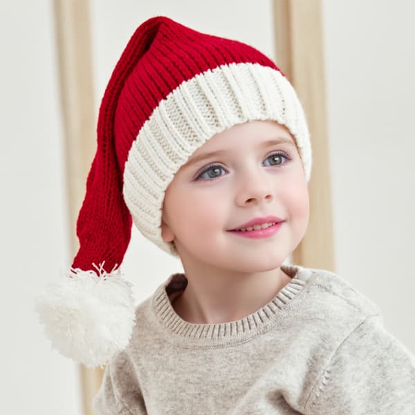 3 st tomtemössor julmössor julfestmössa röd stickad mössa för vuxna kvinnor män