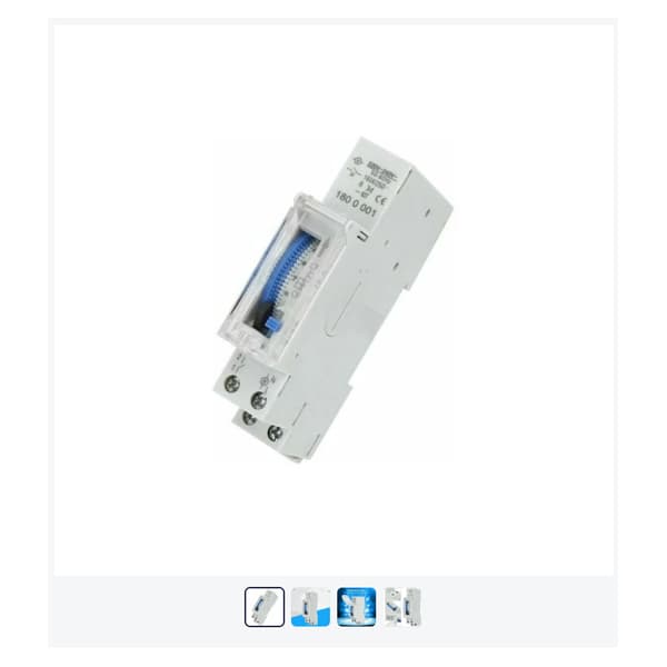 Programmerbar tidsafbryder, mekanisk timer, 15 minutter til 24 timer programmerbar standard DIN-skinne monteret tidsafbryderrelæ, SUL180A, TRIMEC AIPERQ