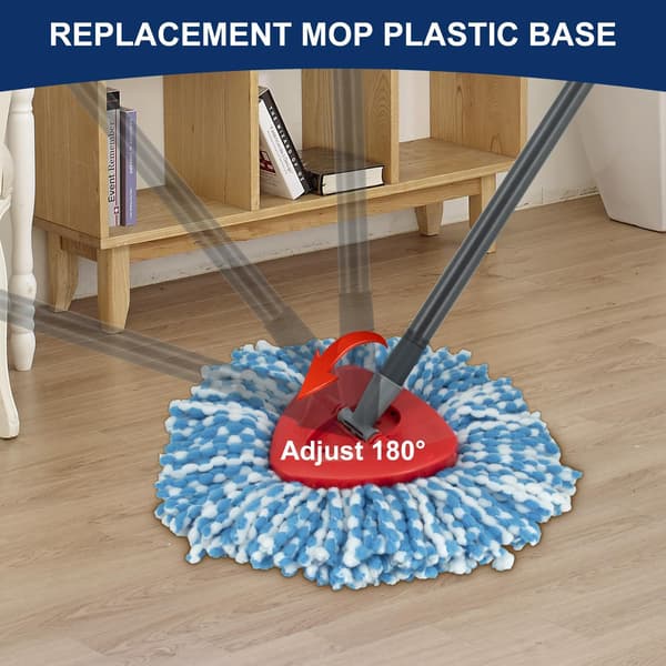 Erstatningshodebase for Spin Mop kompatibel med Oceda EasyWring 1-tank system roterende trekantmoppbase for mopptilbehør