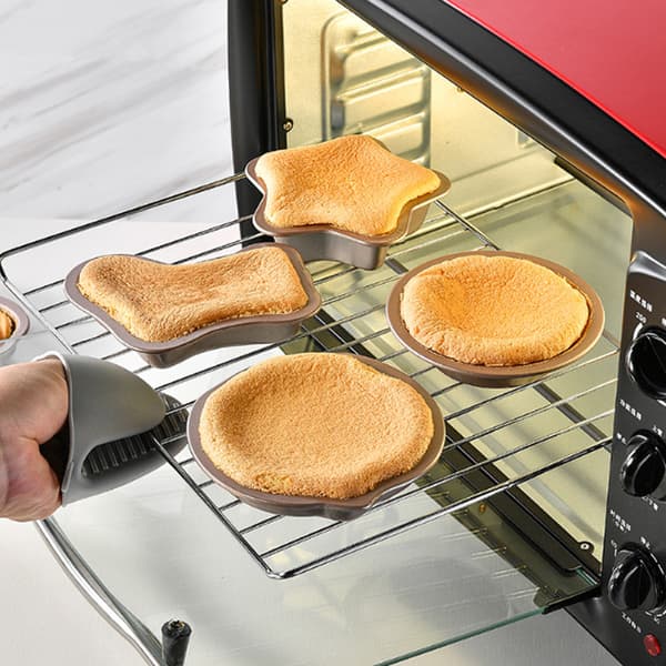 3 stk. juleserie mini kakeform paiform kakeboks non-stick bakeform egnet for julekake sjokoladefudge bakeform