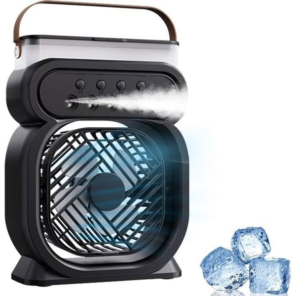 Mobil Aircondition, 3 Sæt, Mini Stille Aircondition, Luftfugter, Ventilator Tågevand, til Hjemmekontor
