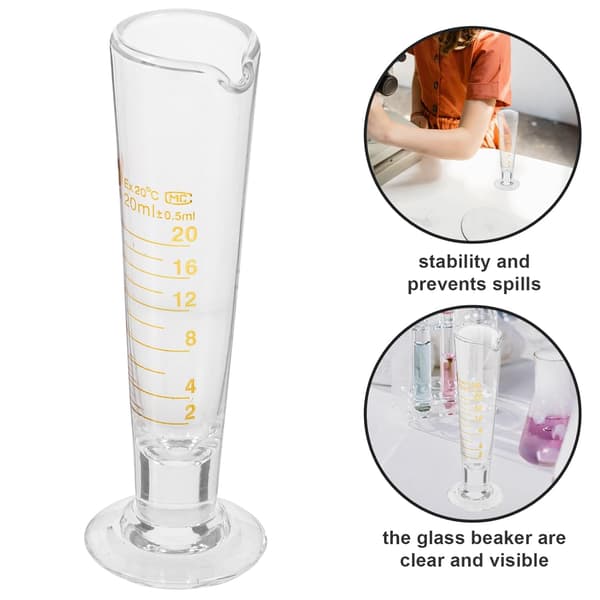 Gradueret glasmålebæger 20 ml