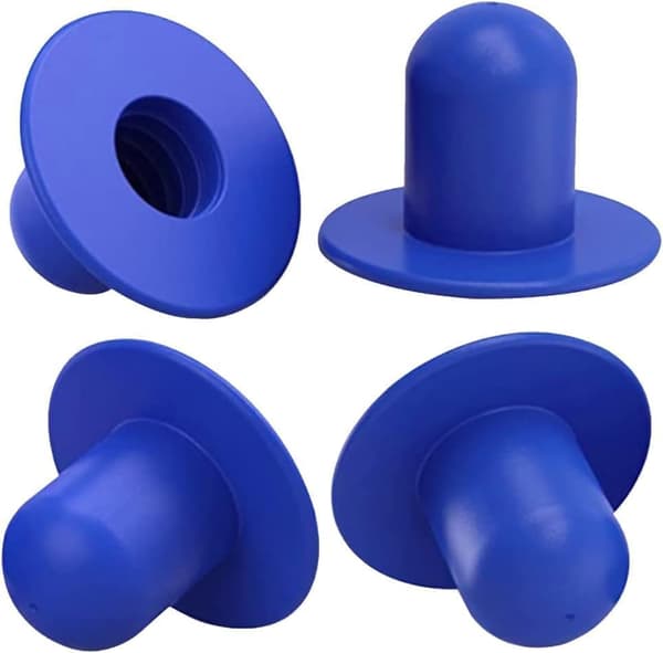 Reservdelar Butik Ersättningsplugg för markpoolfilterpumpens silhål för INTEX (4-pack blå)