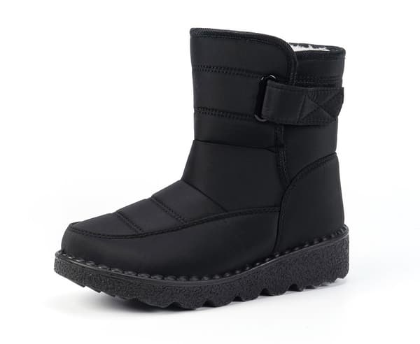 Snökängor - Vinterkängor för damer - Vattentäta snökängor - Varmt foder Black 45