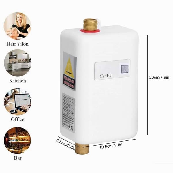 Elektrisk 220V 3800W Varmvattenberedare för Badrum