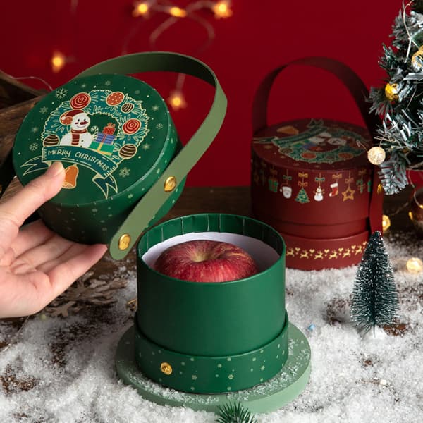 2 stycken julklappsaskar, julklappsaskar i läder med lock, utsökta julklappsaskar, DIY bröllopsfestdekorationer