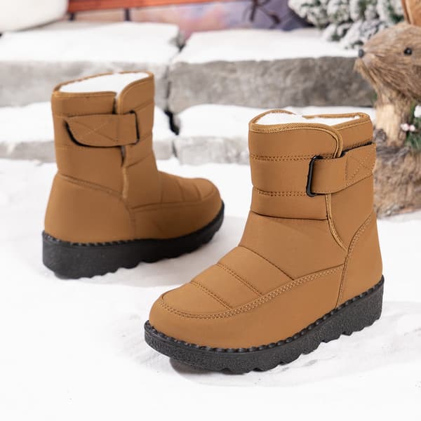 Snökängor - Vinterkängor för damer - Vattentäta snökängor - Varmt foder Turmeric 39