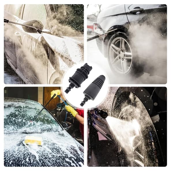 Højtryksrenser Roterende Turbo Dysehoved Spray Passer til Udskiftningsdele NY til Karcher Sort