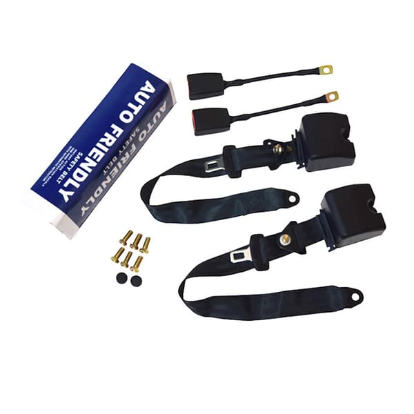 2-pack Universal 3-punkts Bilbälte Justerbart Infällbart Automatiskt
