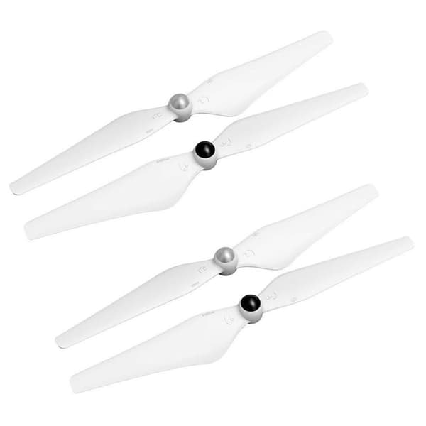 2 par erstatnings 9450 selvstrammende CW/CCW propeller for DJI Phantom 2 3 Professional Advanced Standard og 4K (hvit)