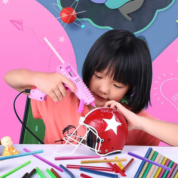 60 Stykker Glitter Limstifter i 6 Farver Mini Smeltelimstifter til Limpistol