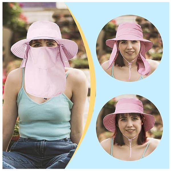 Solhatt Fiskehatt Vikbar hatt Pink