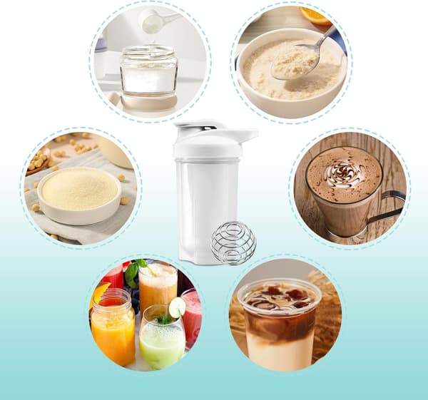 Små shakerkuler for proteinshakes, milkshake og salatdressing, 304 rustfritt stål shakerkule (4, 1,9 tommer)