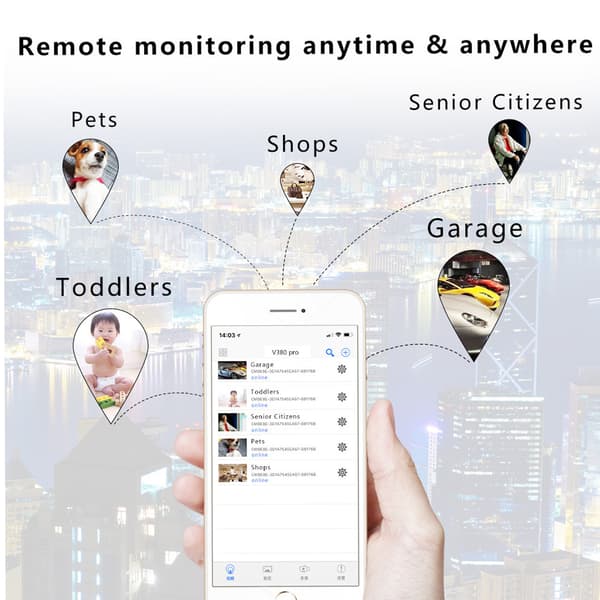 4K HD Mini Trådlös Dold Wifi Säkerhetskamera med App-aktiverad Mikrofon Inomhus Hemlarm Säkerhetskamera