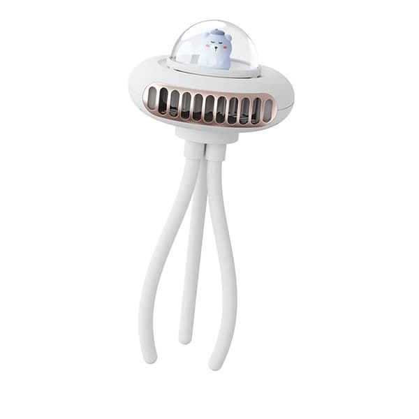 Taljeklemme Bærbar Ventilator White