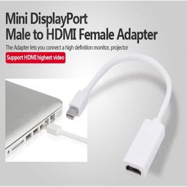 DisplayPort DP til HDMI-adapter lydvideo HDTV-kabelkonverter til Apple MacBook Pro MacBook Air iMac Mac Mini Microsoft Surface Pro