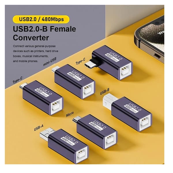 USB-B till Typ-C-omvandlare MIDI-adapter USB-B TILL USB-C USB-B TILL USB-C A