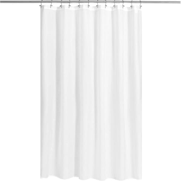 Vanntett stoff dusjforheng, vaskbart stoff dusjforheng, lett dusjforheng 200x180cm 2 stk white