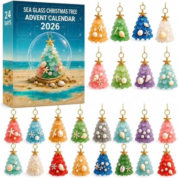 Sjøglass Julekalender 2026 24 Dager Julepyntsett
