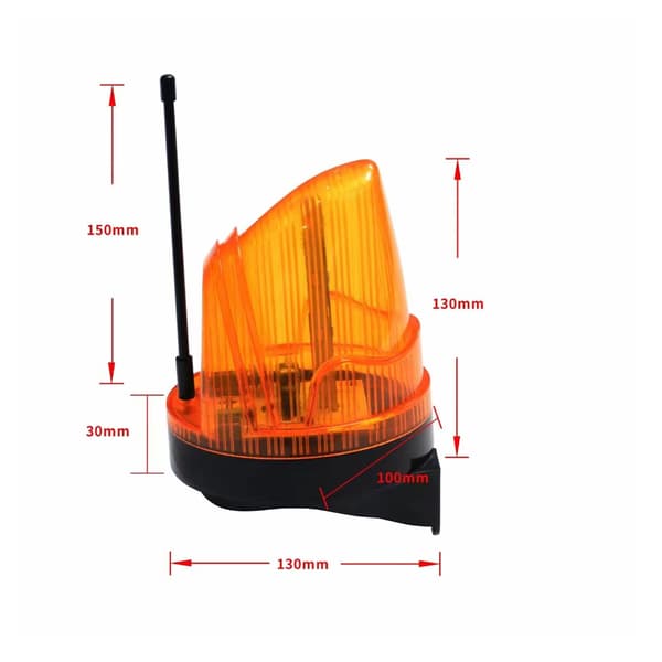 Advarselslys Blinklys 220V Universal Dør Blinklys LED Flash Signal Enhed med Antenne