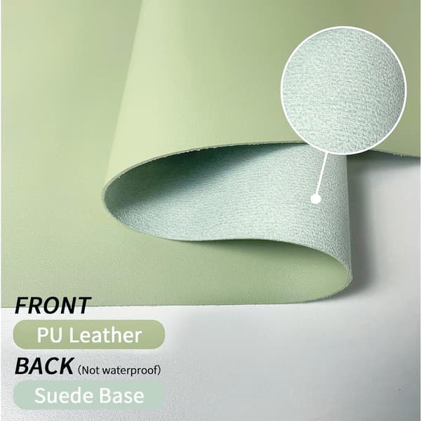 Multifunksjonell skrivebordsmusematte Vanntett PU-skinn skrivebordsunderlag 80 x 40 cm Himmelblå