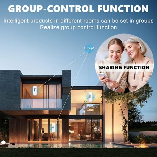 WiFi Temperatur- och Luftfuktighet Hygrometer Sensor, 3x