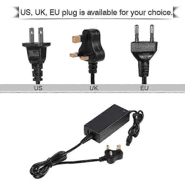 42V 2A Batteriladdare för elscooter, nätadapter för hoverboardbalansering EU Plug