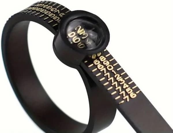 Ringmåttband, ringmätare, mäta ringstorlek, ringstorlek