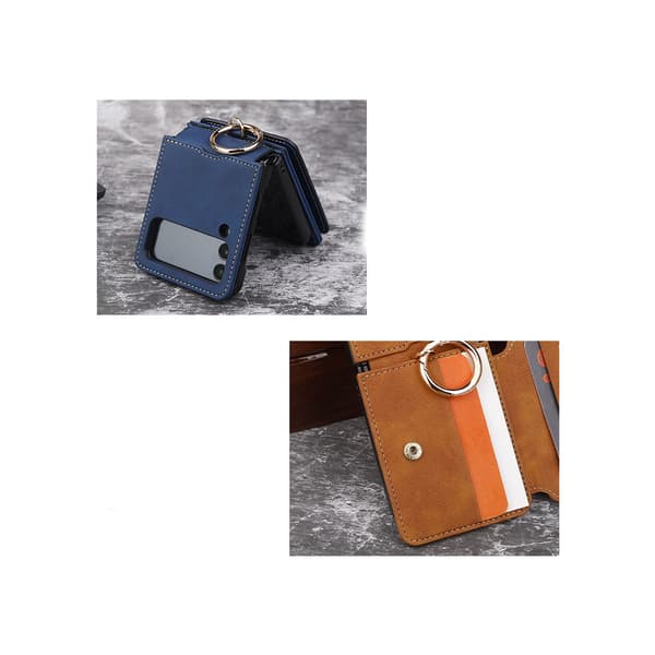 Smartphonefodral för Samsung Galaxy Z Flip 5, läderfodral
