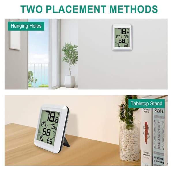 Väderstationer och barometer Hög noggrannhet Digital inomhus hygrometer